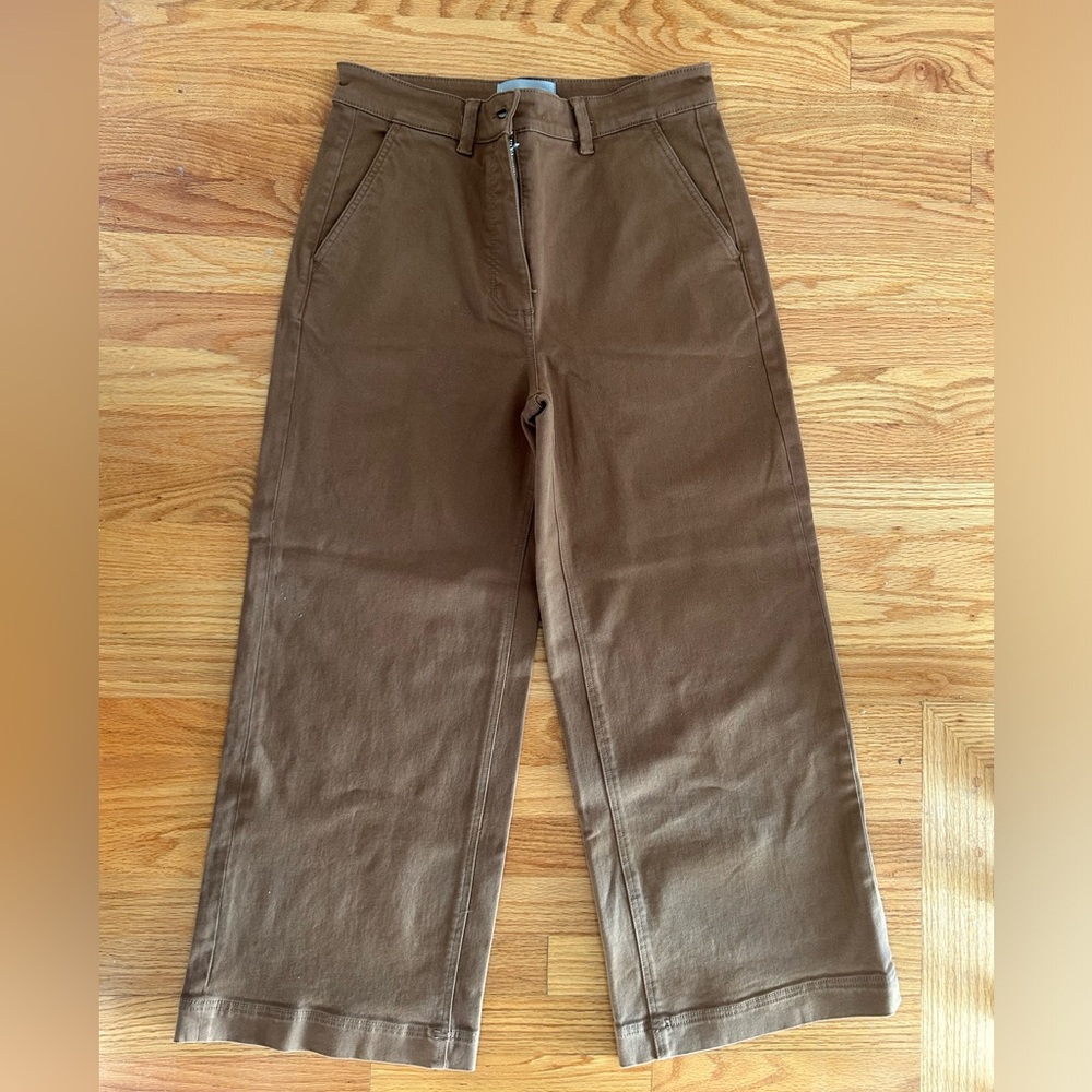 Everlane Wide-Leg Brown Pants - Size 10